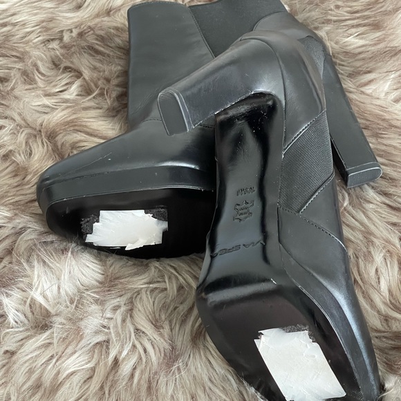 Via Spiga Leather Platform Bootie Size 10.5 M - Picture 4 of 12